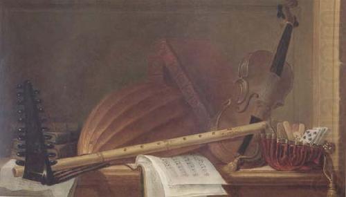 Still Life of Musical Instruments (mk14), HUILLIOT, Pierre Nicolas